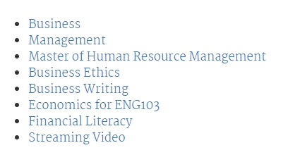 List Guides by Subject screenshot
